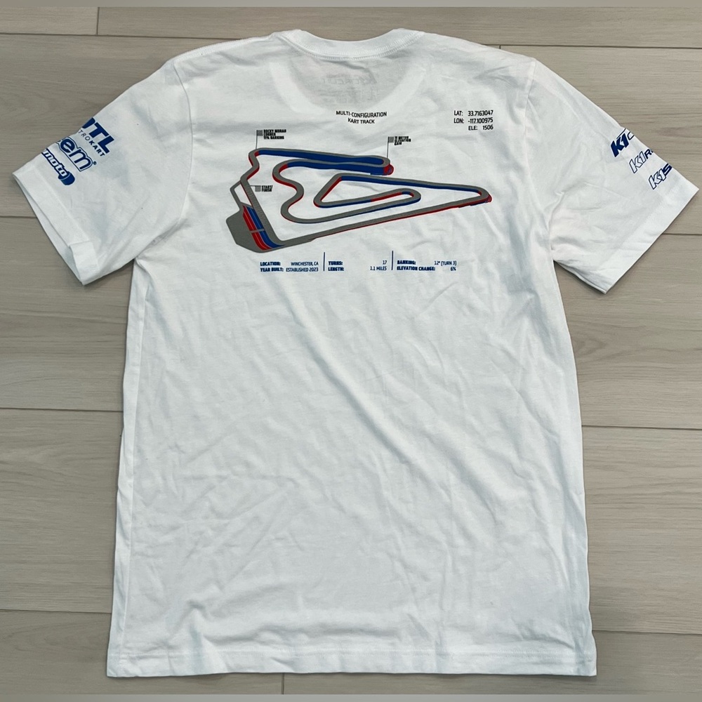NEW k-1 circuit racing Winchester course tshirt sz L